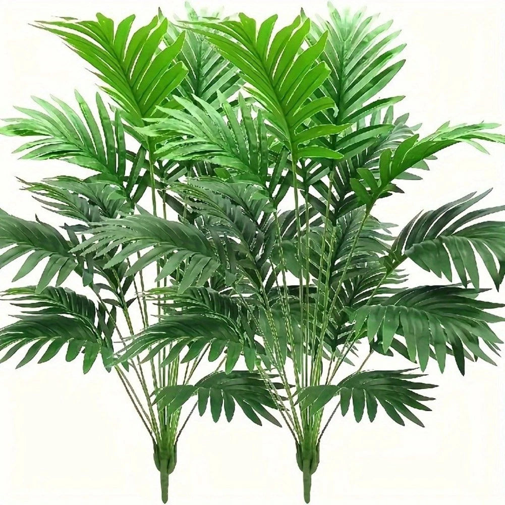 2pcs Large Artificial Areca Palm Tree Faux Plants Indoor Home Office Floor Decor